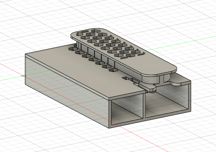 Render de un estuche ventilado de dos piezas para cargador Surface Pro 3
